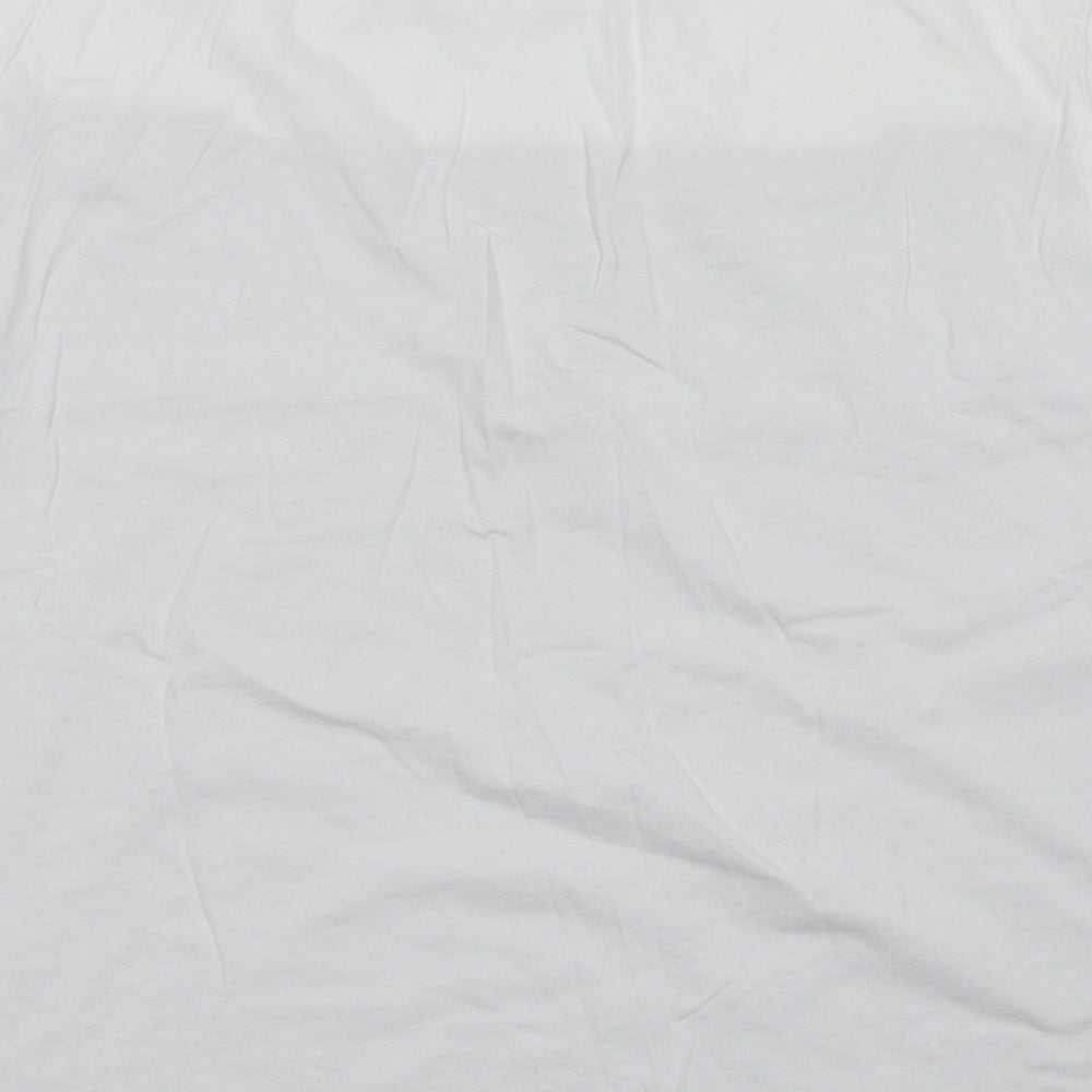 Primark Mens White Colourblock   T-Shirt Size L  - Playstation