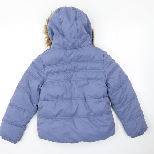 Fatface Girls Blue   Parka Coat Size 10-11 Years