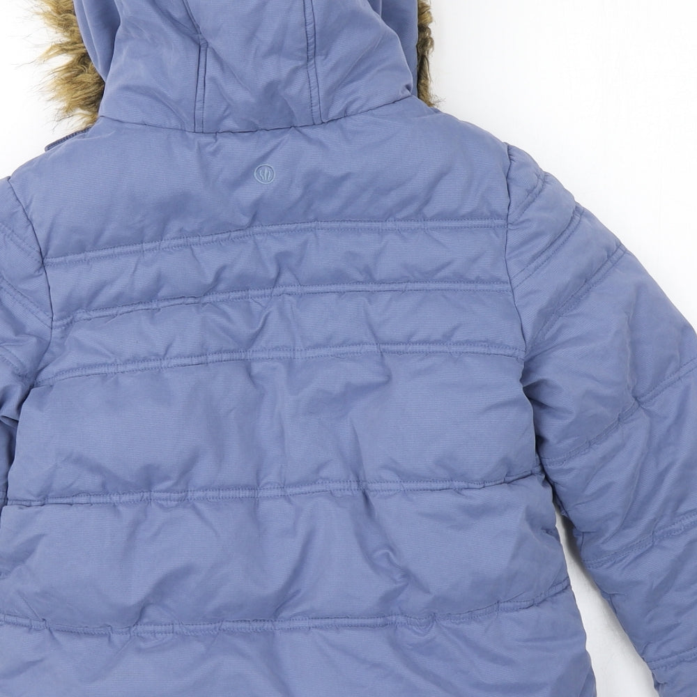Fatface Girls Blue   Parka Coat Size 10-11 Years
