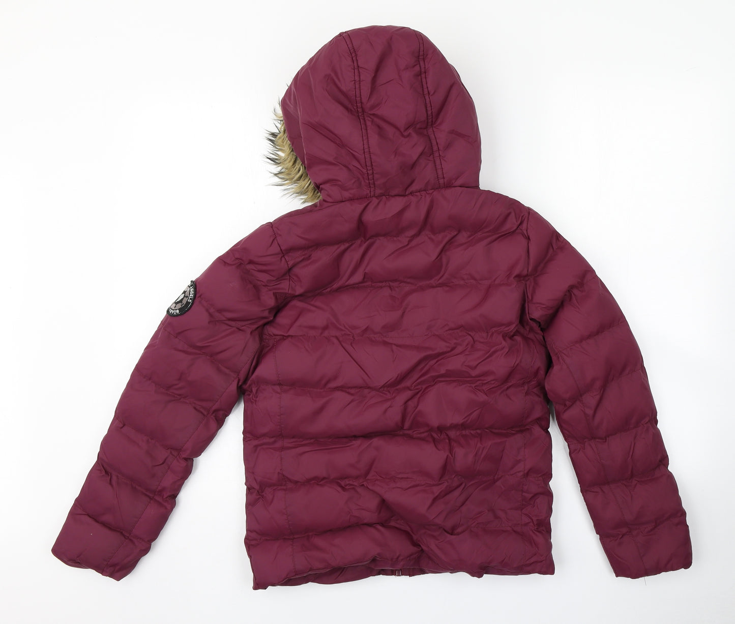 Board Angels Girls Purple   Parka Coat Size 9-10 Years