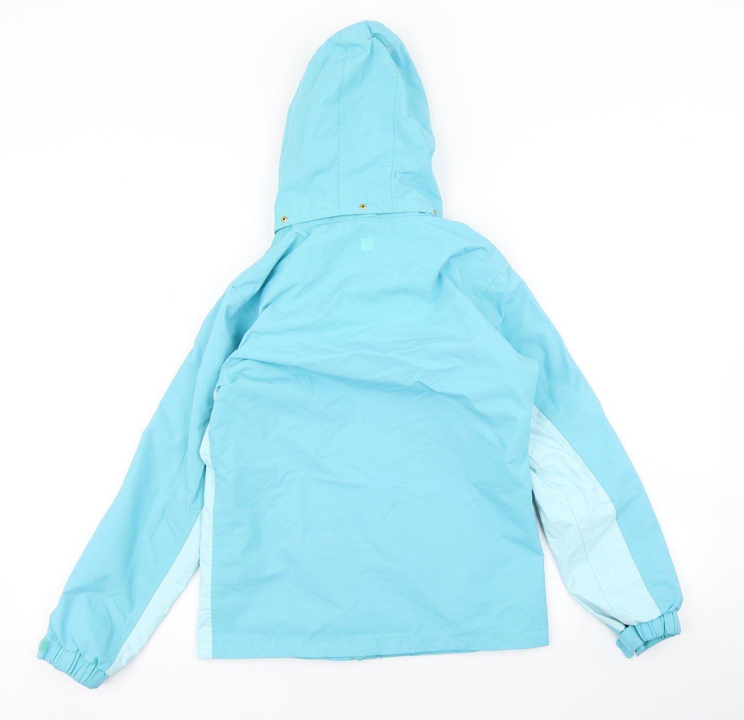 Mountain Warehouse Girls Blue Colourblock  Rain Coat Coat Size 9-10 Years