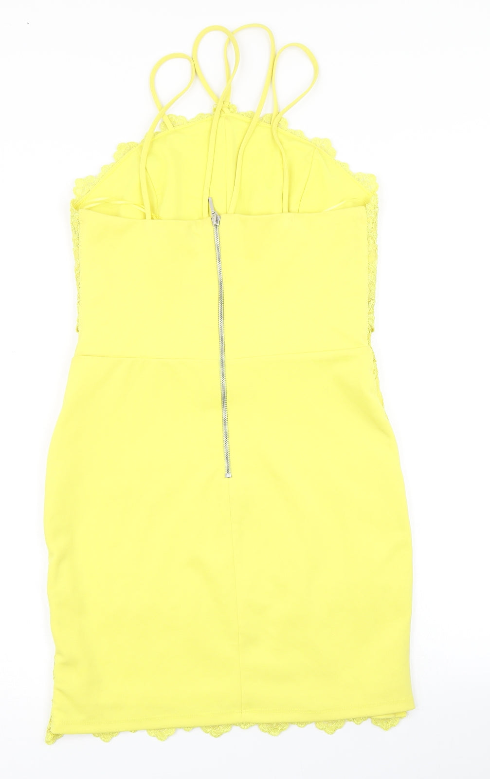 River Island Womens Yellow   Pencil Dress  Size 10