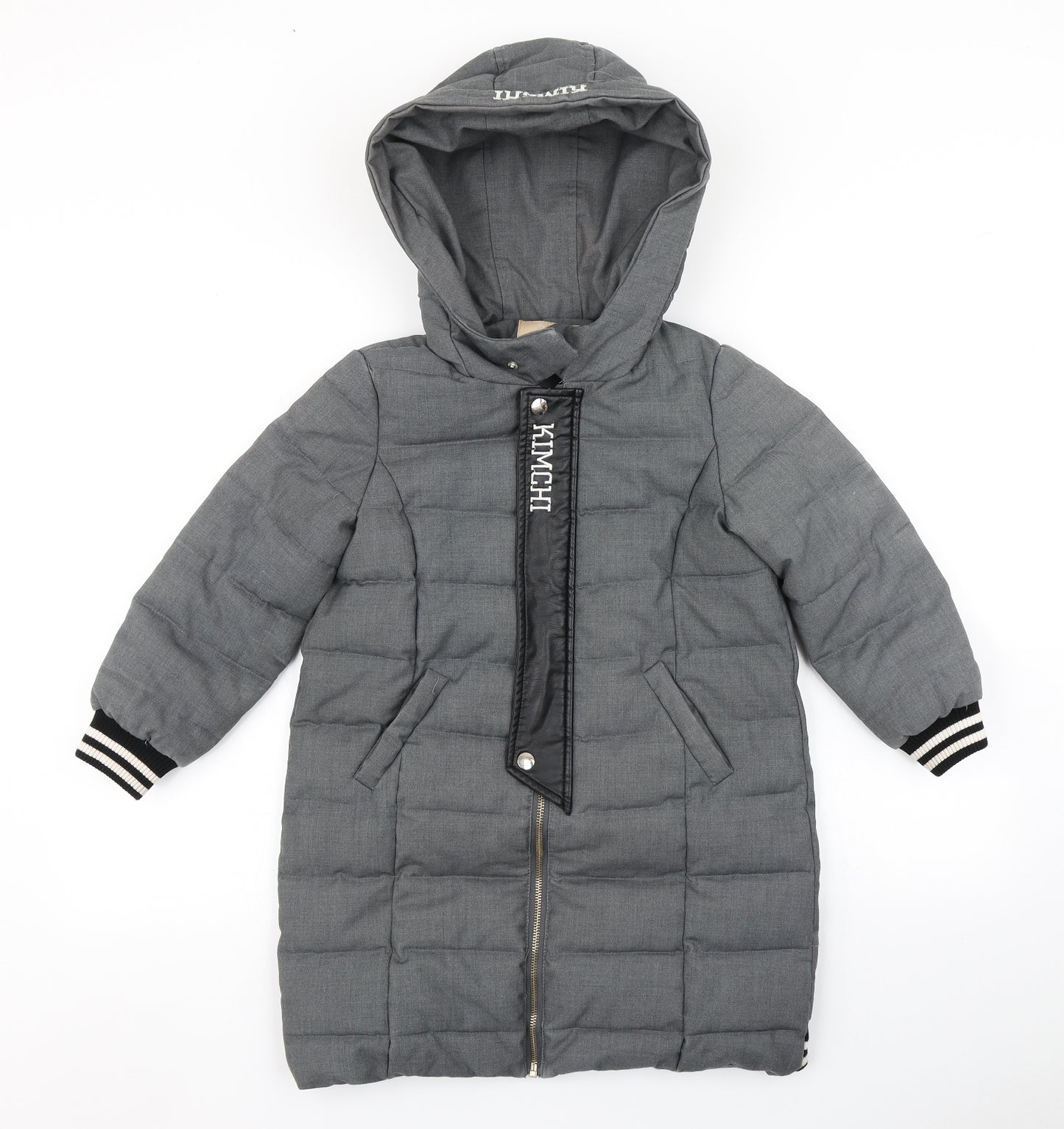 Beautiful Kimchi Girls Grey   Parka Coat Size 9 Years