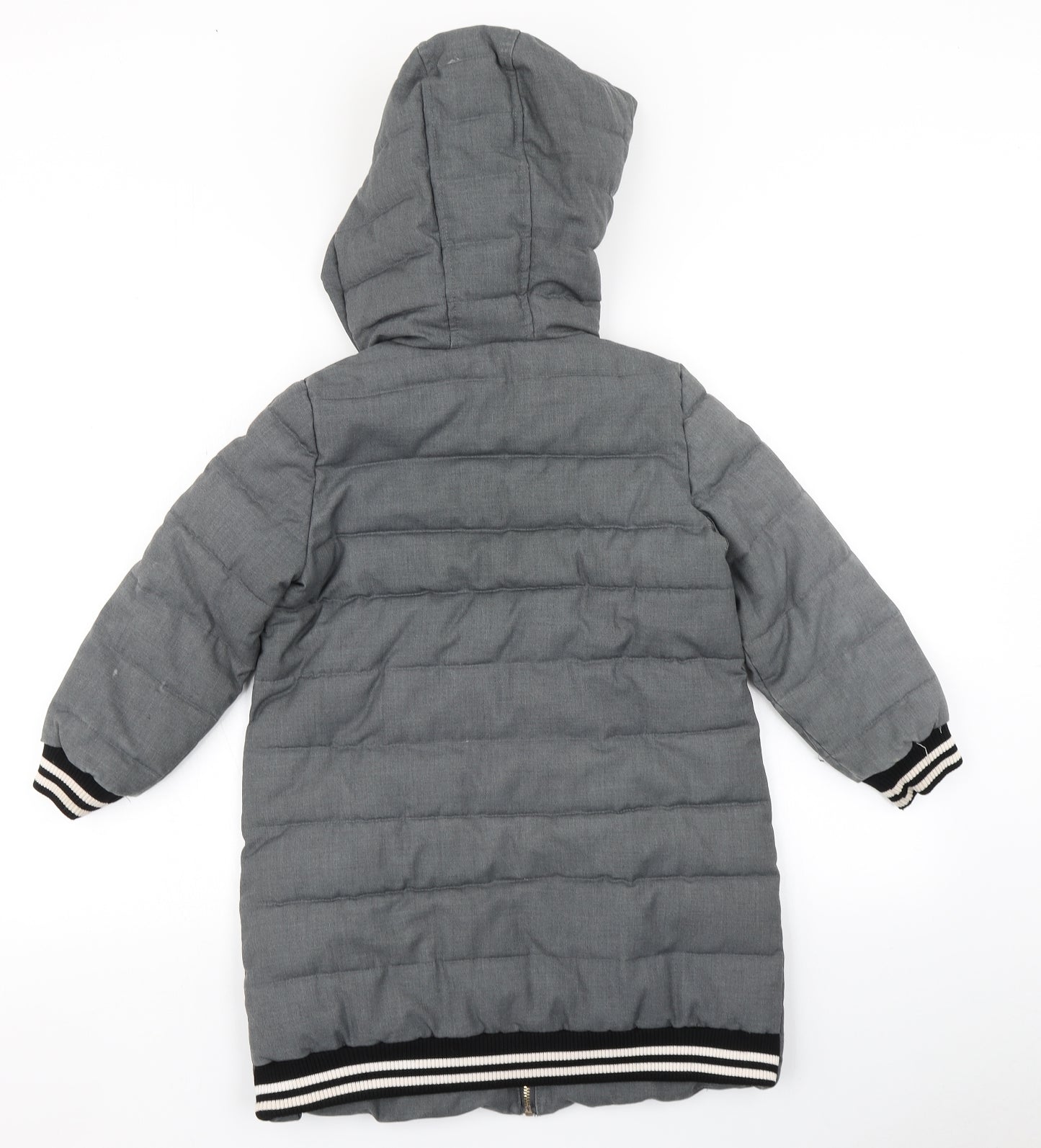 Beautiful Kimchi Girls Grey   Parka Coat Size 9 Years