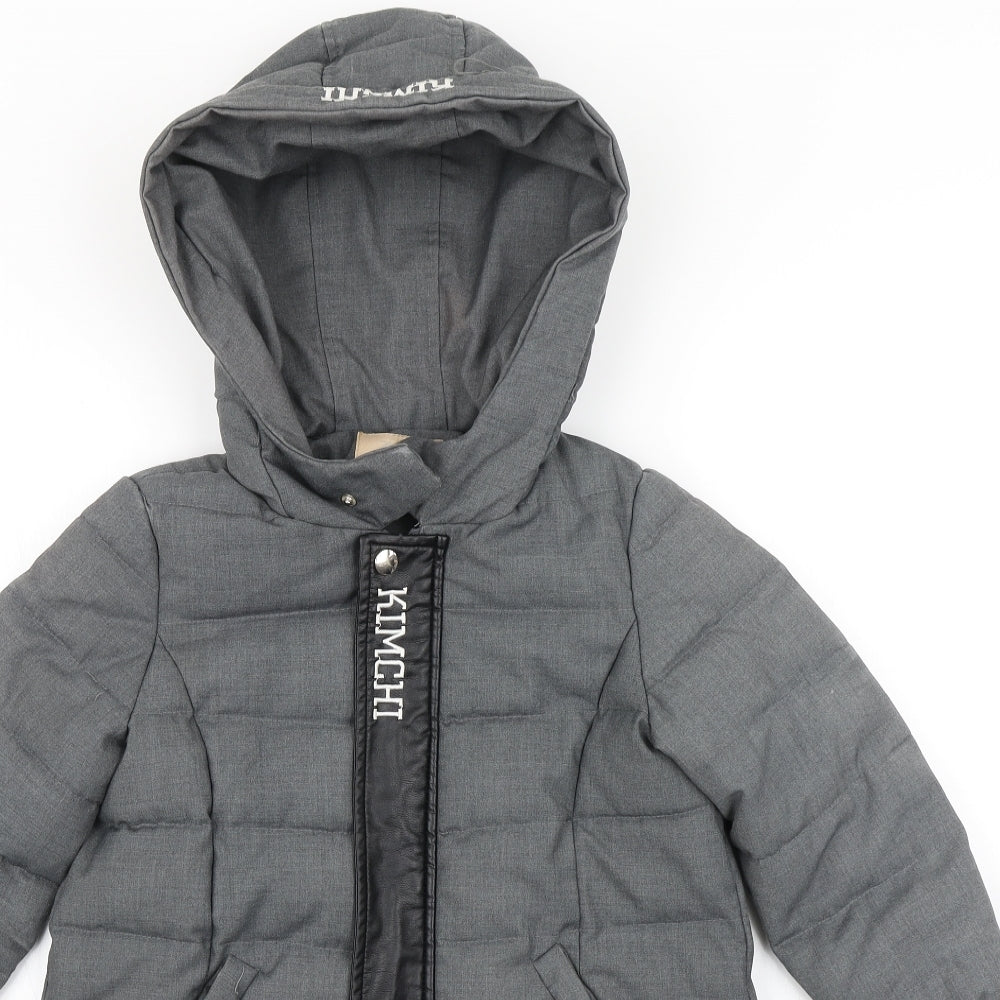 Beautiful Kimchi Girls Grey   Parka Coat Size 9 Years