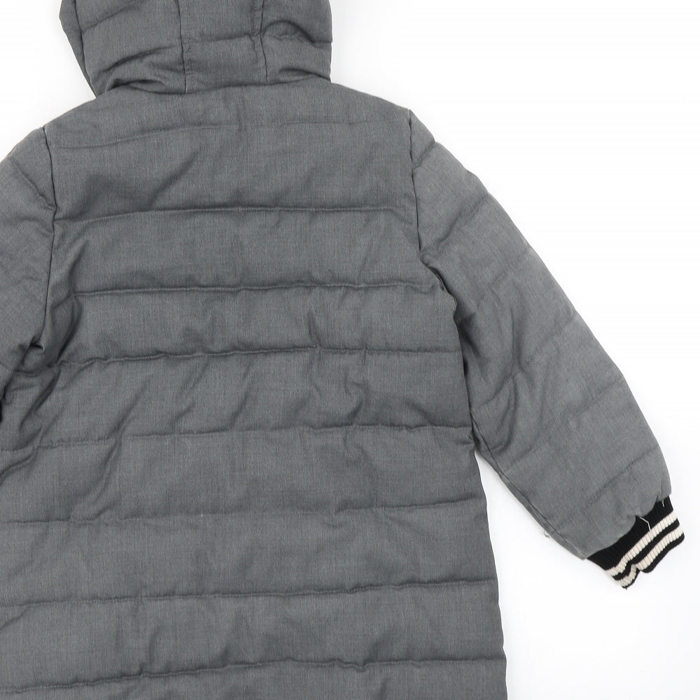 Beautiful Kimchi Girls Grey   Parka Coat Size 9 Years