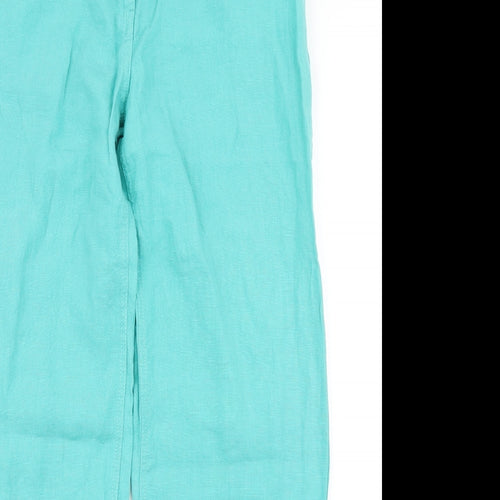 Per Una Womens Blue   Chino Trousers Size 14 L30 in