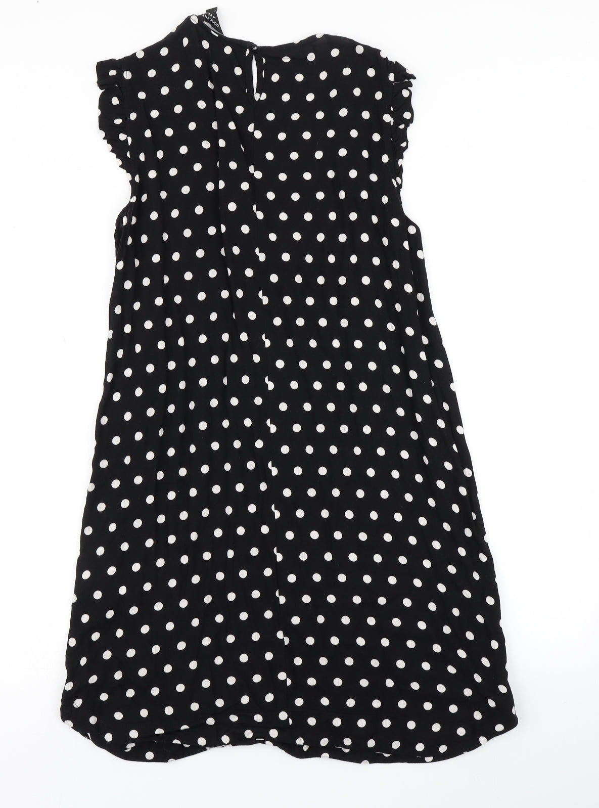 Dorothy Perkins Womens Black Polka Dot  A-Line  Size 14