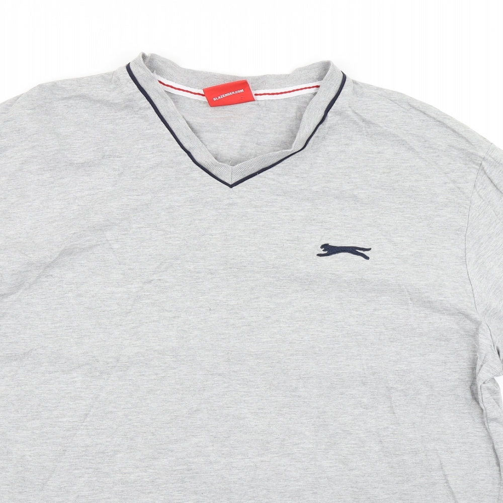 Slazenger Mens Grey    T-Shirt Size XL
