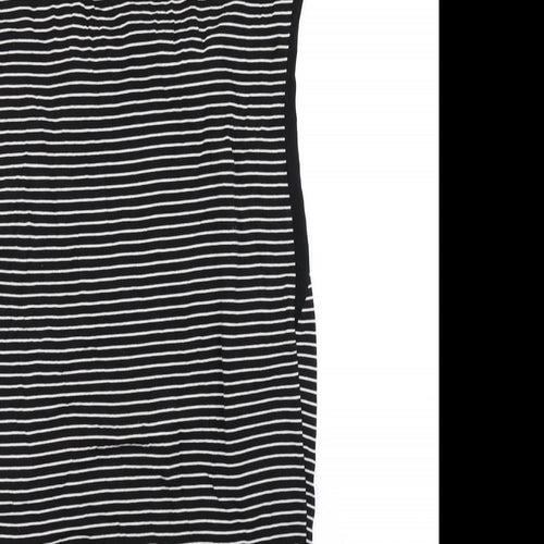 NEXT Womens Black Striped  A-Line  Size 10