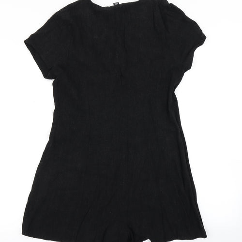 New Look Womens Black   Playsuit One-Piece Size 10