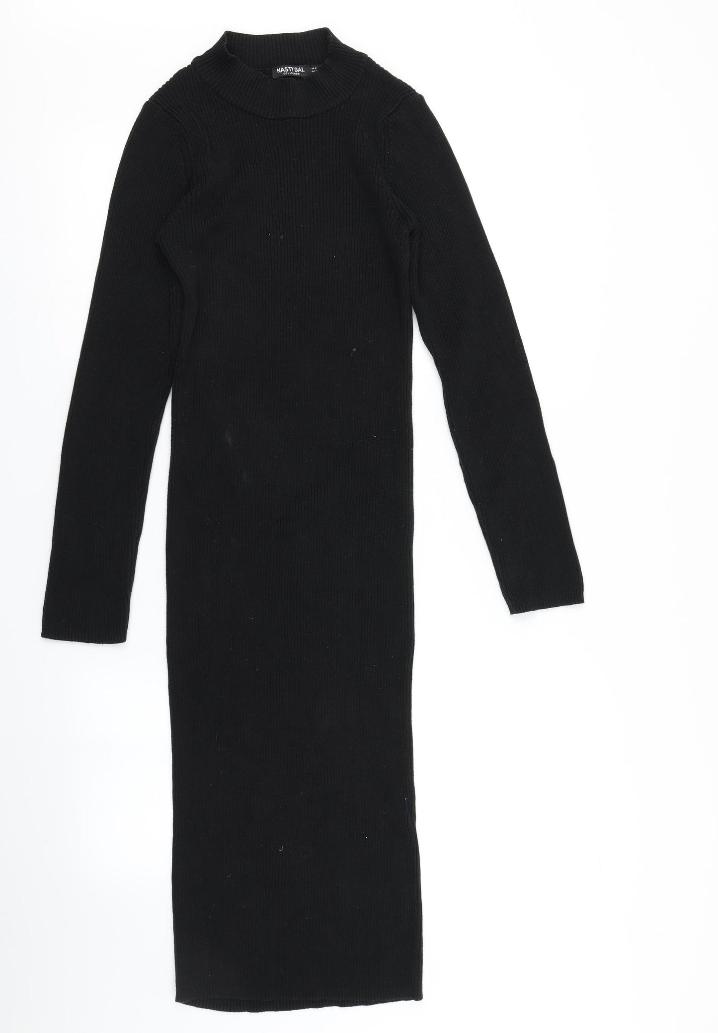 Nasty Gal Womens Black  Knit Bodycon  Size 8