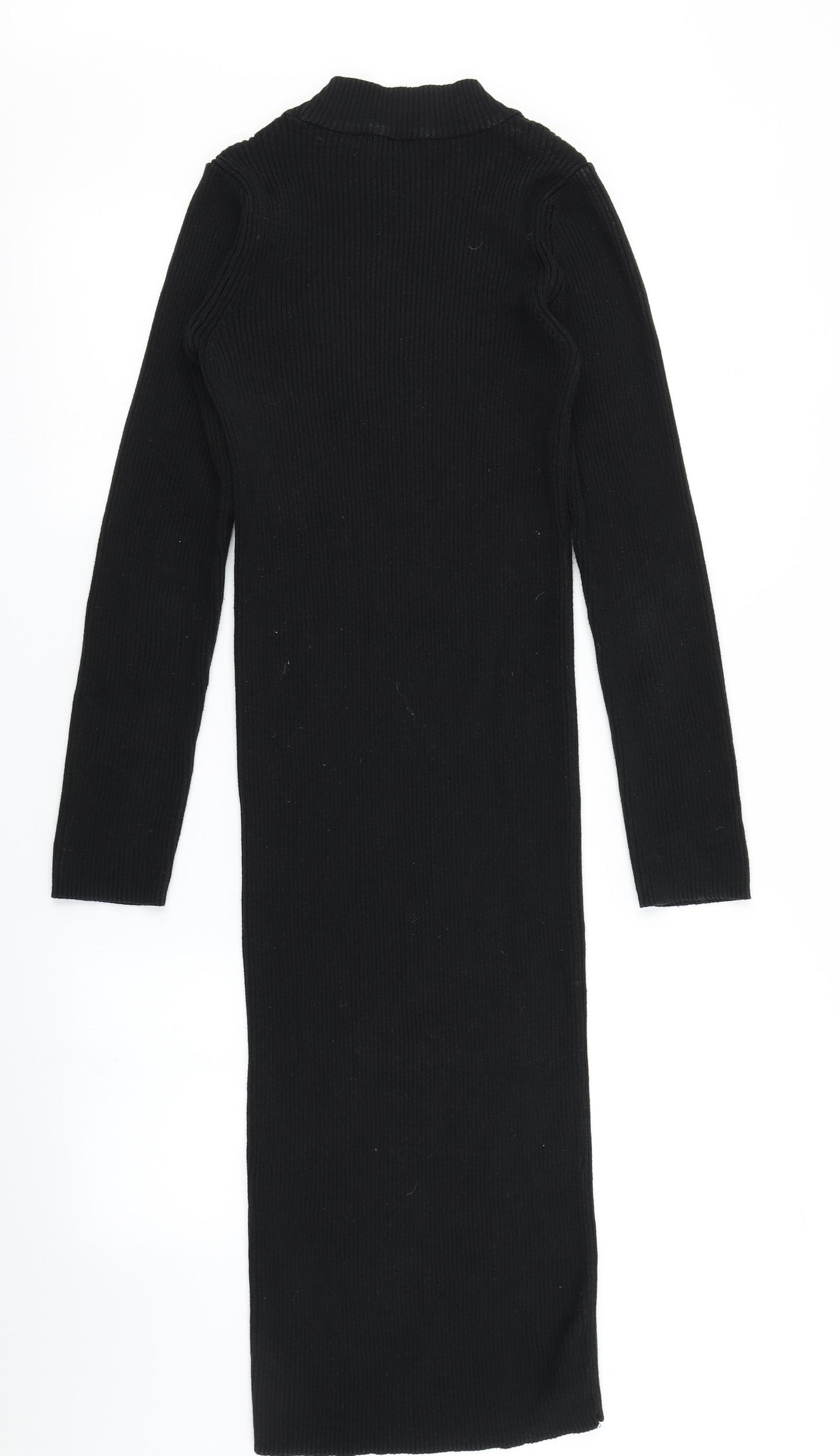 Nasty Gal Womens Black  Knit Bodycon  Size 8