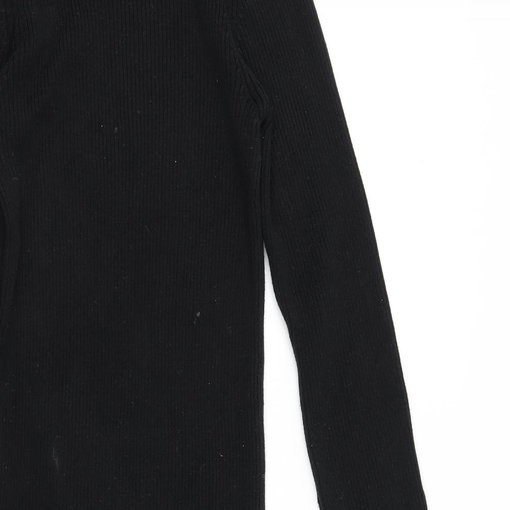 Nasty Gal Womens Black  Knit Bodycon  Size 8