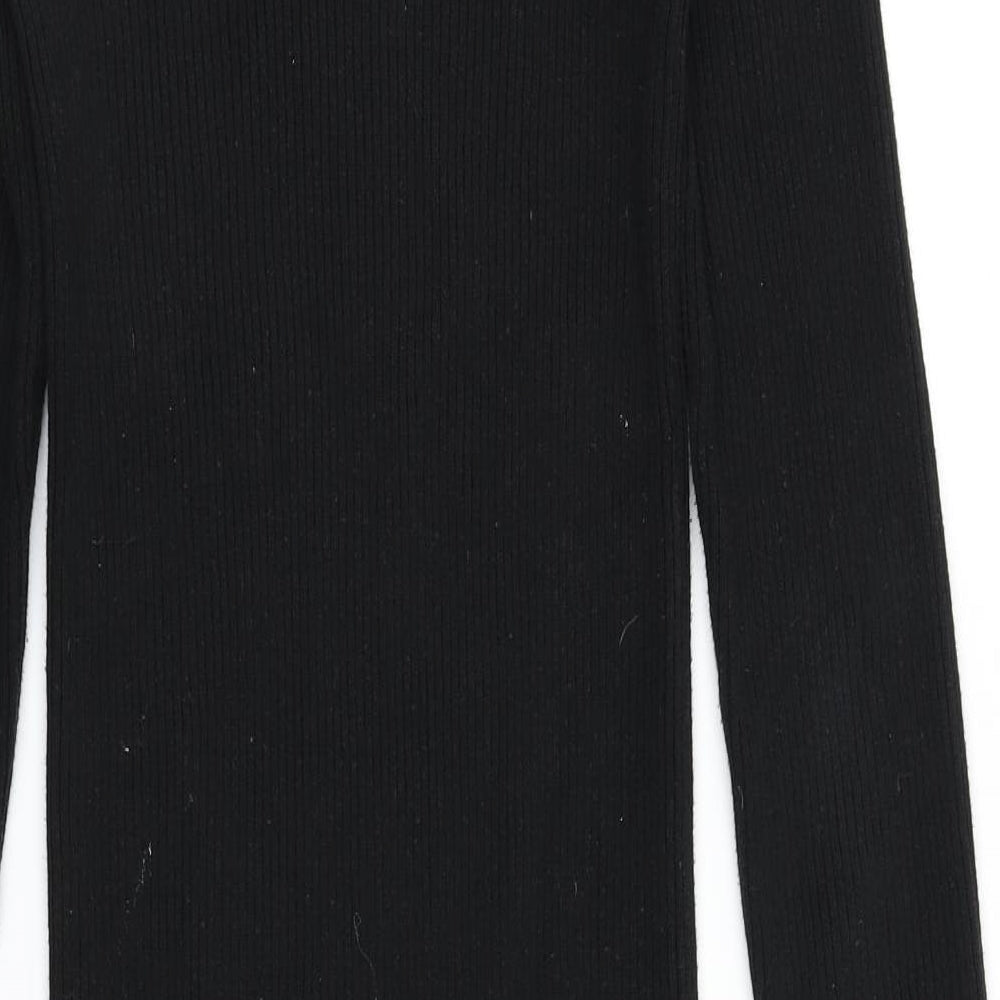 Nasty Gal Womens Black  Knit Bodycon  Size 8