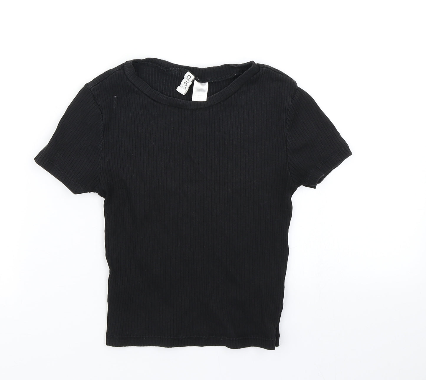 Divided Womens Black   Cropped T-Shirt Size XS