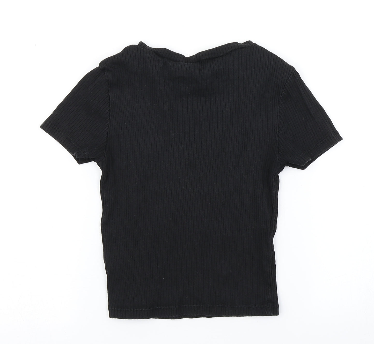 Divided Womens Black   Cropped T-Shirt Size XS