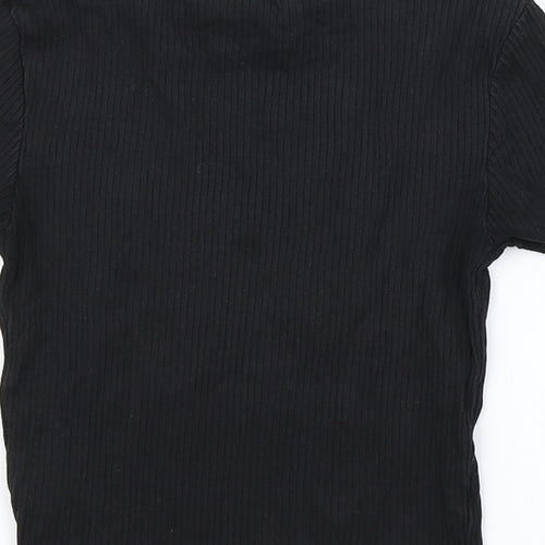 Divided Womens Black   Cropped T-Shirt Size XS