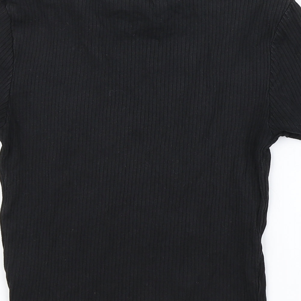 Divided Womens Black   Cropped T-Shirt Size XS