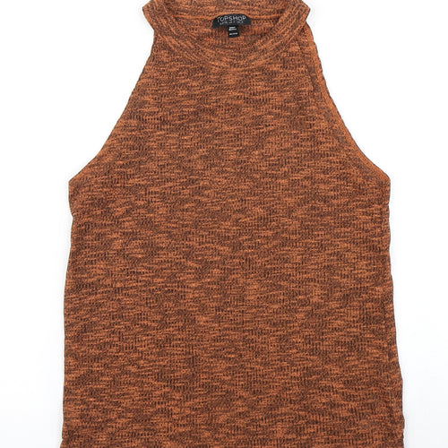 Topshop Womens Brown   Basic Tank Size 8