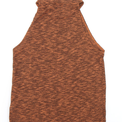 Topshop Womens Brown   Basic Tank Size 8