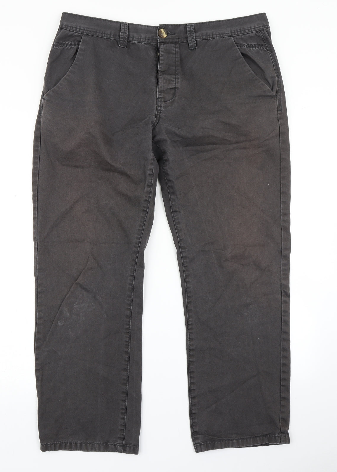 Red Herring Mens Black   Chino Trousers Size 36 in L26 in