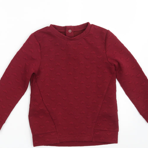 Nutmeg Girls Purple   Pullover Jumper Size 5-6 Years