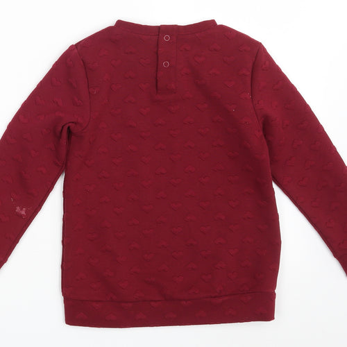 Nutmeg Girls Purple   Pullover Jumper Size 5-6 Years
