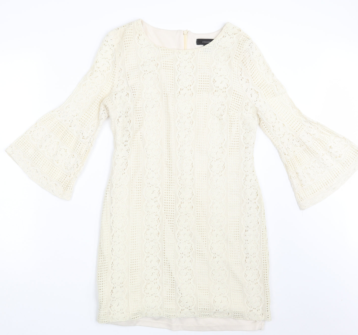 Atmosphere Womens Ivory Fair Isle  A-Line  Size 12