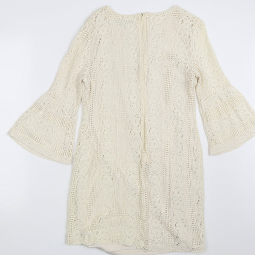 Atmosphere Womens Ivory Fair Isle  A-Line  Size 12
