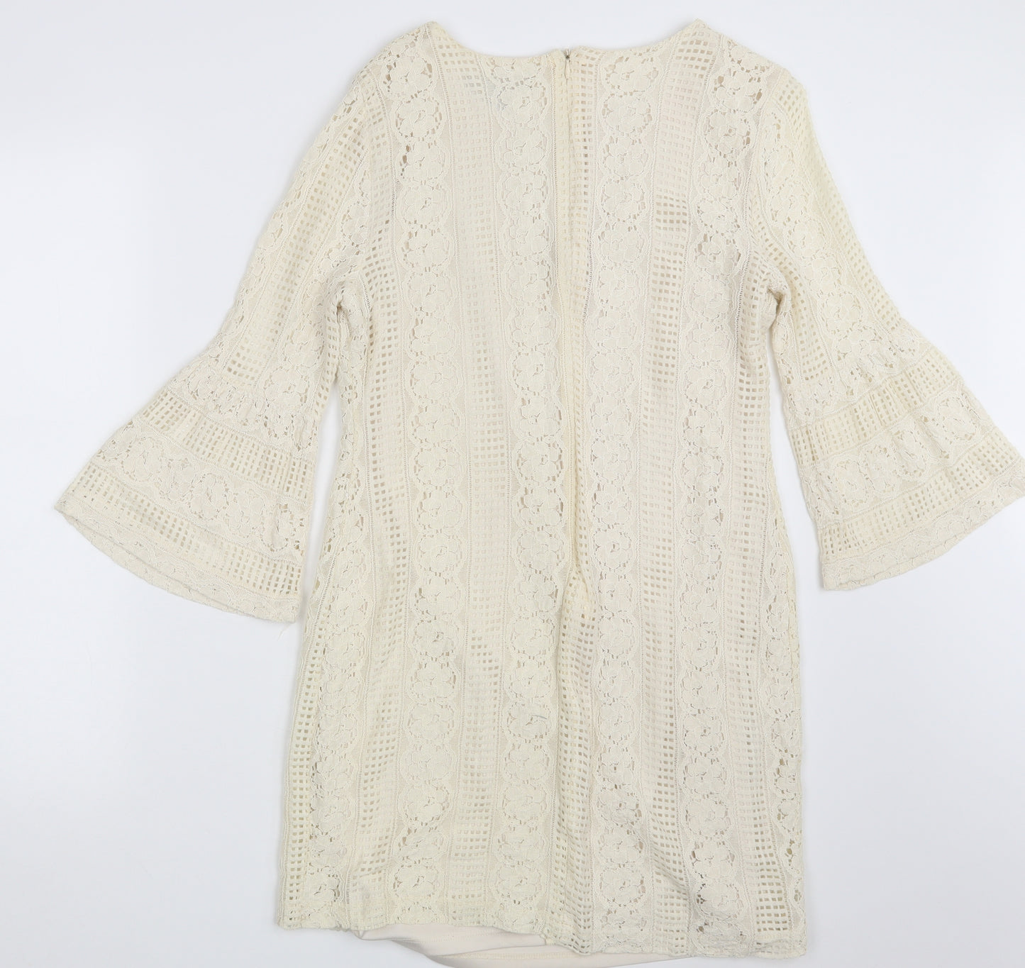 Atmosphere Womens Ivory Fair Isle  A-Line  Size 12