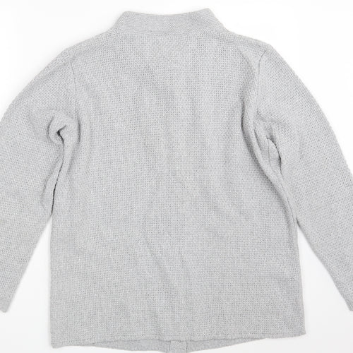 Afibel   Womens Grey  Knit Cardigan Jumper Size 16