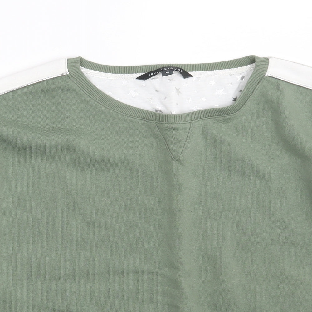Love Leisure Womens Green   Pullover Jumper Size 18  - Lounge wear