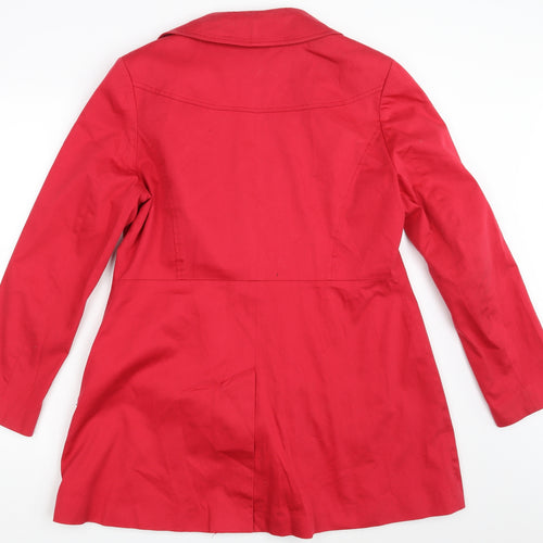 South Womens Red   Overcoat Coat Size 14