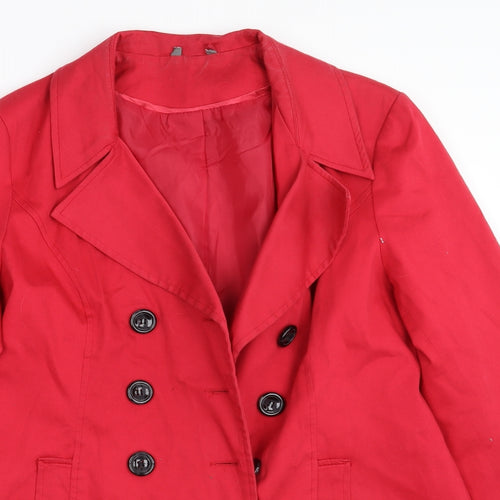 South Womens Red   Overcoat Coat Size 14