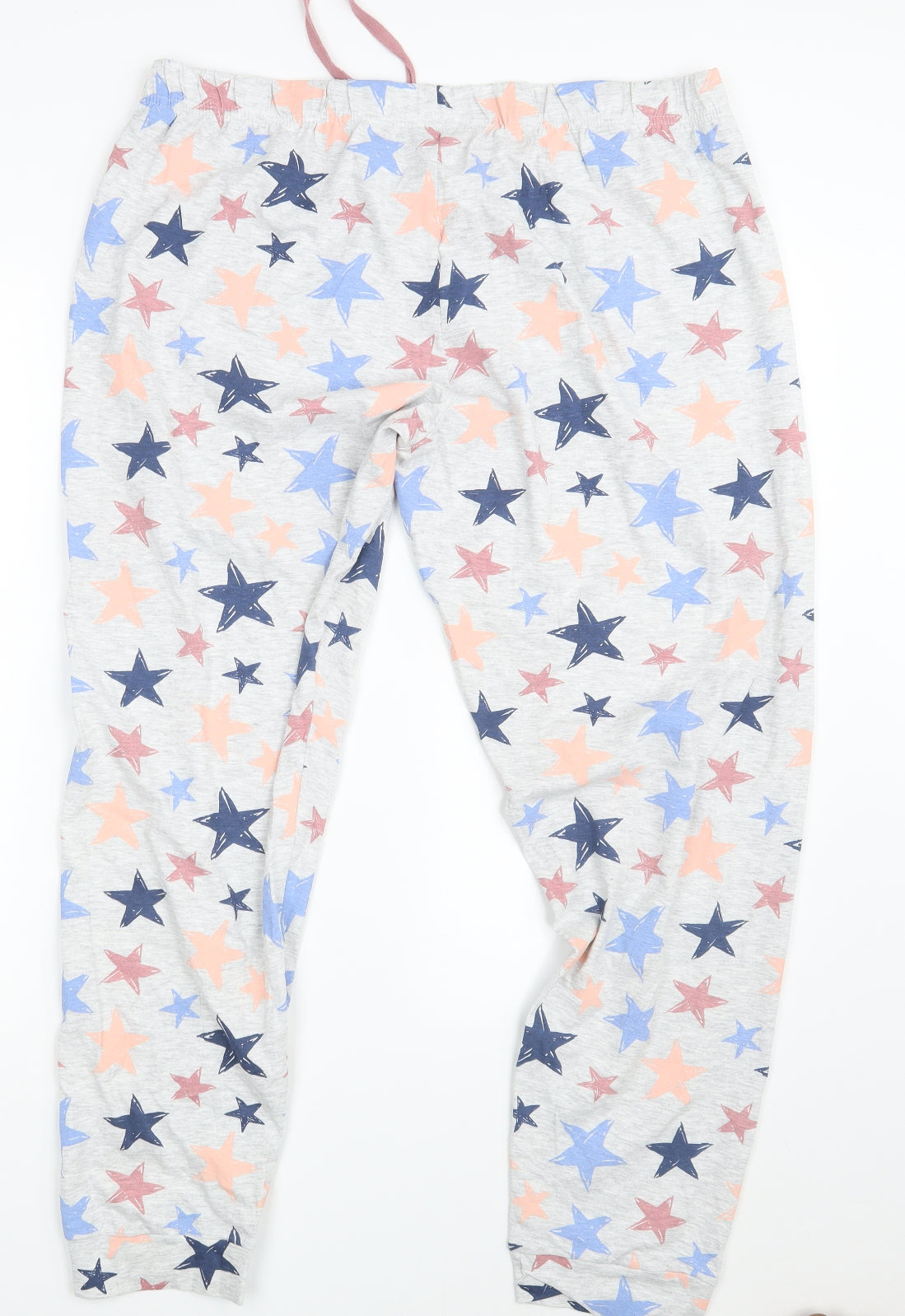 Primark Womens Grey Argyle/Diamond  Sweatpants Trousers Size 14 L29 in