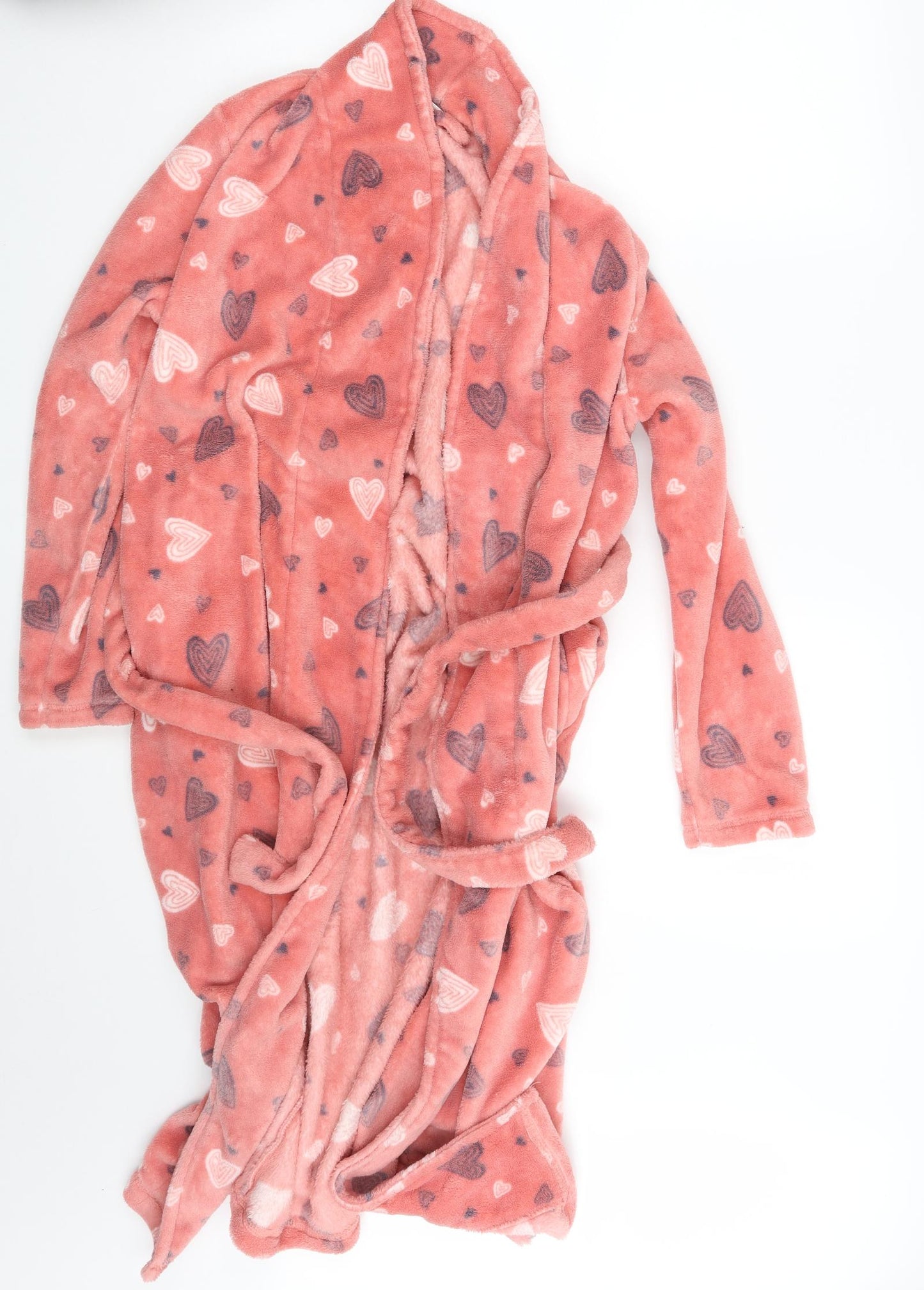 Damart Womens Pink Argyle/Diamond  Babydoll Robe Size S