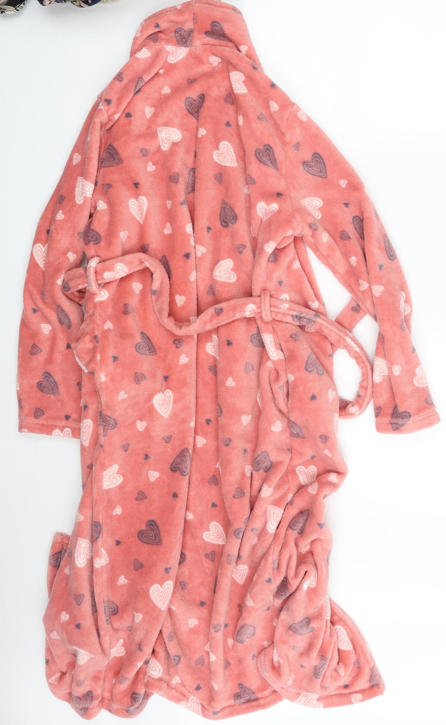 Damart Womens Pink Argyle/Diamond  Babydoll Robe Size S