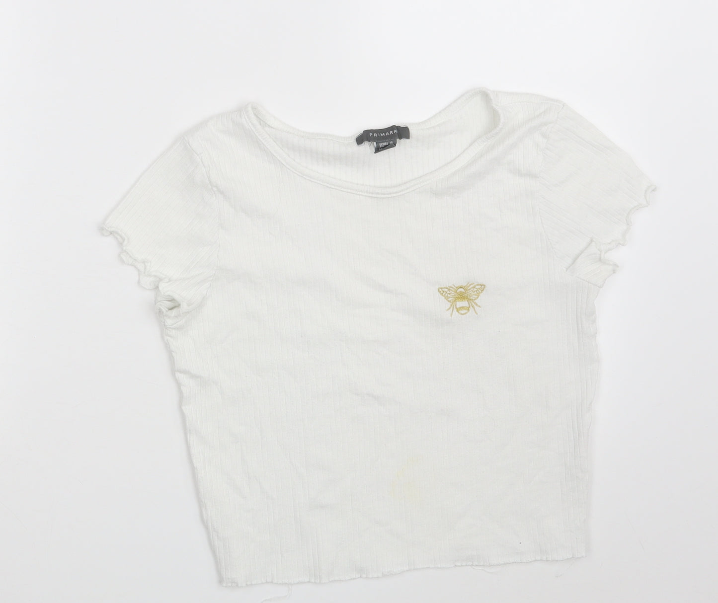 Primark Womens White   Pullover Sweatshirt Size 14