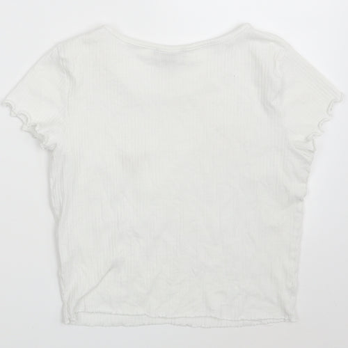 Primark Womens White   Pullover Sweatshirt Size 14