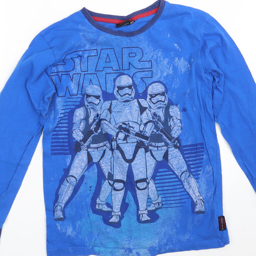 Star Wars Boys Blue Solid   Pyjama Top Size 11-12 Years  - Star Wars