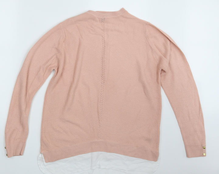 Dorothy Perkins Womens Pink   Pullover Jumper Size 14