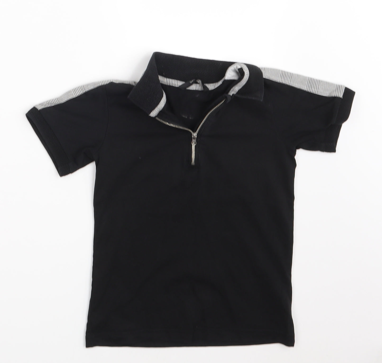 George Boys Black   Pullover Polo Size 6-7 Years