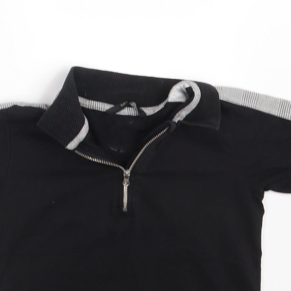 George Boys Black   Pullover Polo Size 6-7 Years