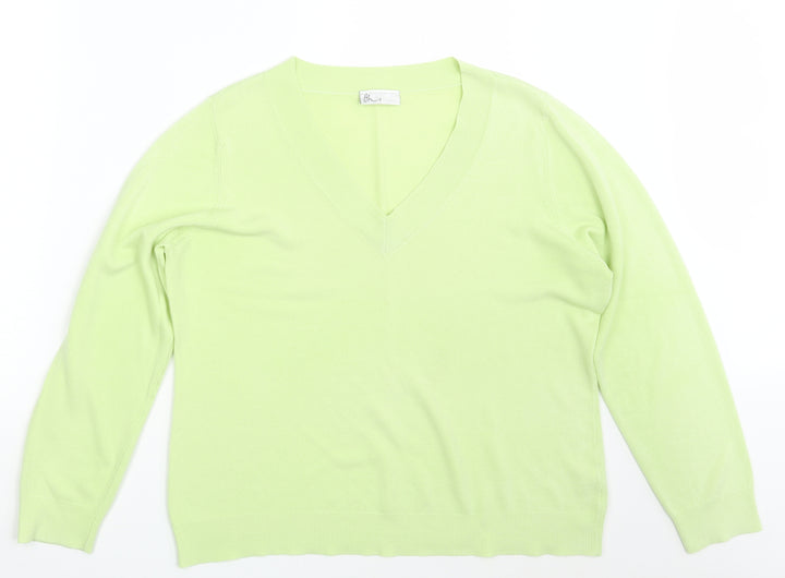 BHS Womens Green   Pullover Sweatshirt Size 20