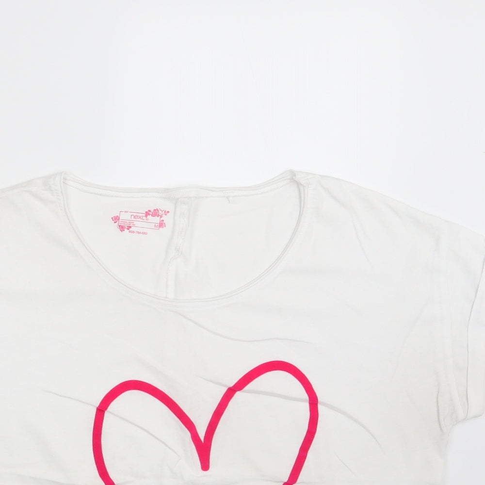 NEXT Womens White   Basic T-Shirt Size M