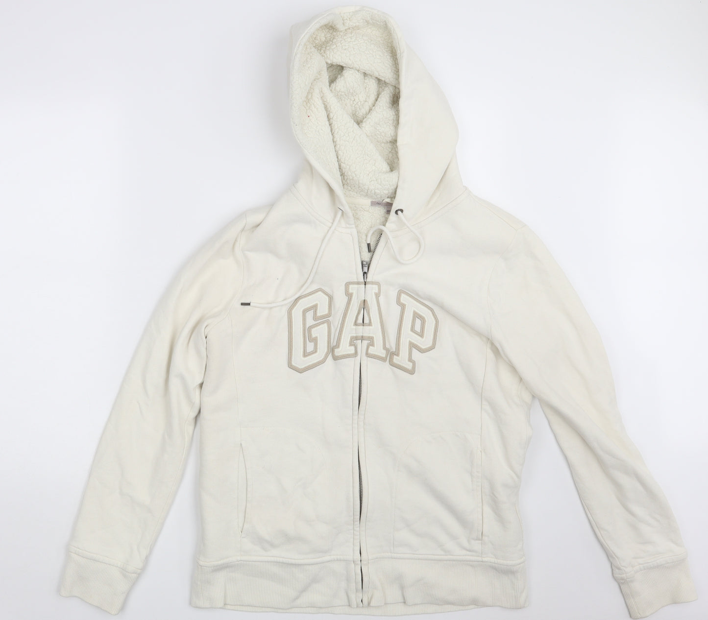 Gap Mens White   Full Zip Hoodie Size L