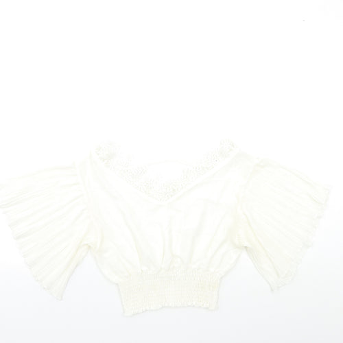 Preworn Womens White   Basic Blouse Size S