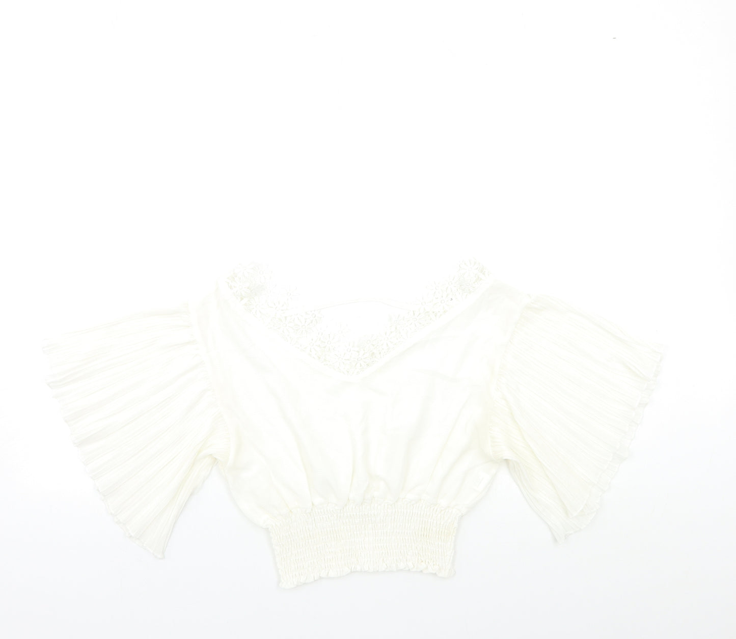 Preworn Womens White   Basic Blouse Size S