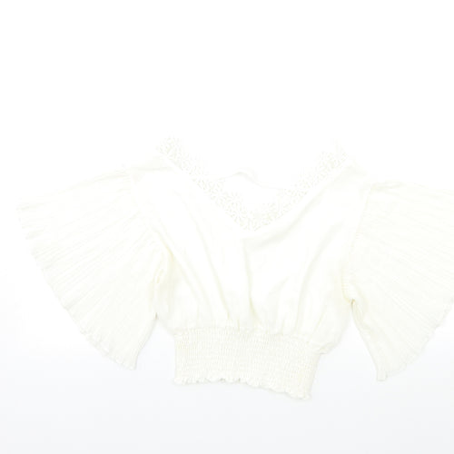 Preworn Womens White   Basic Blouse Size S